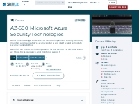 AZ-500 Certification: Microsoft Azure Security Technologies Course - S