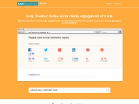 Easy Counter: define social media engagement of a site