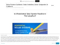 Is A Residential Solar System Feasible in The Long Run?   Solar Foreve