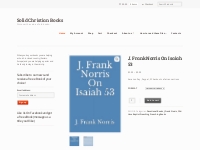 J. Frank Norris On Isaiah 53 - Solid Christian Books