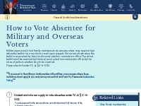 How to Vote Absentee for Military and Overseas Voters | Tennessee Secr
