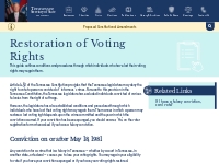 Restoration of Voting Rights | Tennessee Secretary of State