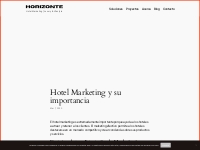 Hotel Marketing y su importancia - Hotel Marketing Consulting | HORIZO