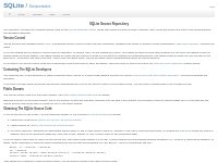 SQLite: Documentation
