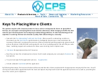Keys To Placing More Clients - SRS Inc