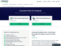 ComodoCA Official Site | EV SSL Certificate | Extended Validation SSL 