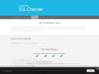 SSL checker | Liquid Web Support Tools