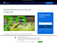Python Performance Tuning: 20 Simple Tips