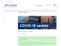   	COVID 19 Update | St Andrew s War Memorial Hospital