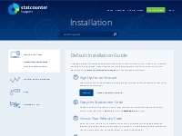 Default Installation Guide | Statcounter Support