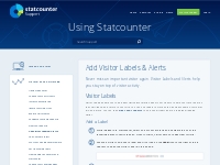 Never miss an important visitor with Labels & Alerts. | Statcounter Su