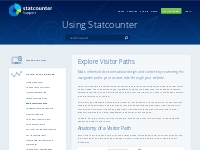 See the paths your visitors take through your website. | Statcounter S