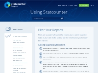 Cut through the noise of your web traffic with Filters. | Statcounter 