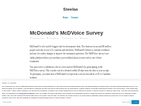 McDonald s McDVoice Survey   Steelaa