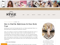 How to Find the Right Jeans for Your Body Type | Online Personal Shopp