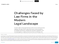 Challenges Faced by Law Firms in the Modern Legal Landscape   Stewart 