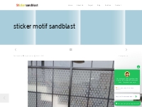 sticker motif sandblast , cutting ,printing dan polos, motif sandblast
