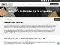 Granite Slab Manufacturer   Supplier in India
