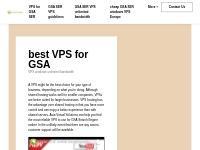 best VPS for GSA