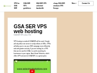 GSA SER VPS web hosting