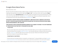Google Store Terms of Sale for Devices