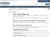 How can we help you? | SAMHSA Publications and Digital Products