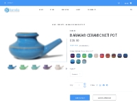Baraka® Ceramic Neti Pot | 13 Different Glazes, Hand Crafted   Double 