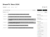 StreamTV Show 2024: Schedule For  Events @ Denver, CO, USA