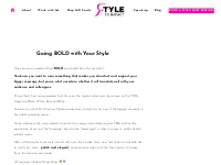 Going BOLD with Your Style - styletoimpact.com
