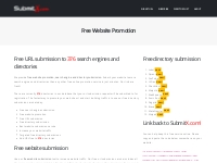Free Website Promotion | URL Submission | Directory Submission | Searc
