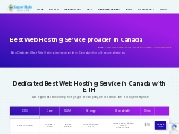 Best Web Hosting Service provider in Canada - Superbytehosting