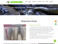  Magnesium Anode Manufacturer & Supplier - Supercon India