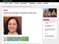 How Did Dr Laleh Bahar-Posey Die | Death Cause