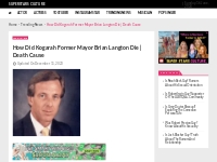 How Did Kogarah Former Mayor Brian Langton Die | Death Cause
