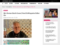 Rick Sieman Death Cause | How Did Magazine Editor Die