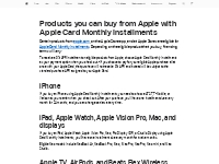 Products you can buy from Apple with Apple Card Monthly Installments  