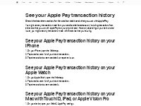 See your Apple Pay transaction history - Apple Support