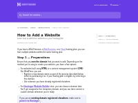 How to Add a Website | Hostinger Help Center