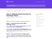 How to Migrate Email Services to Hostinger Email | Hostinger Help Cent