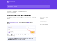 How to Set Up a Hosting Plan | Hostinger Help Center