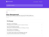 Files Management | Hostinger Help Center