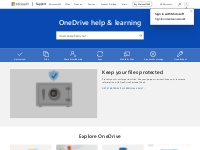 OneDrive help   learning