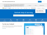 Outlook help   learning