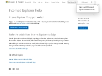 Internet Explorer help - Microsoft Support