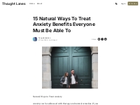 15 Natural Ways To Treat Anxiety Benefits Everyone Must Be Able To