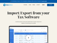 From Tax Software to Practice Management: Import and Export