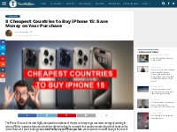 8 Cheapest Countries to Buy iPhone 15: Save Money on Your Purchase - T