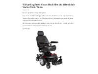 15 Startling Facts About Black Electric Wheelchair You ve Never Seen –