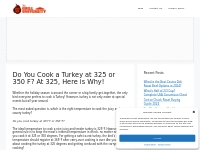 Do You Cook a Turkey at 325 or 350 F? At 325, Here is Why! - Universit