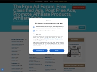 The Free Ad Forum, Free Classified Ads, Post Free Ads, Promote Affilia